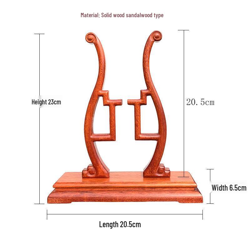 Folding Round Fan Holder - Classical Chinese Wedding & Palace Display Stand