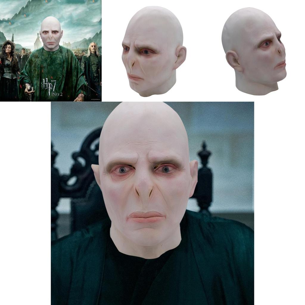 Realistic Harry Potter Lord Voldemort Mask High Quality Cosplay Headgear