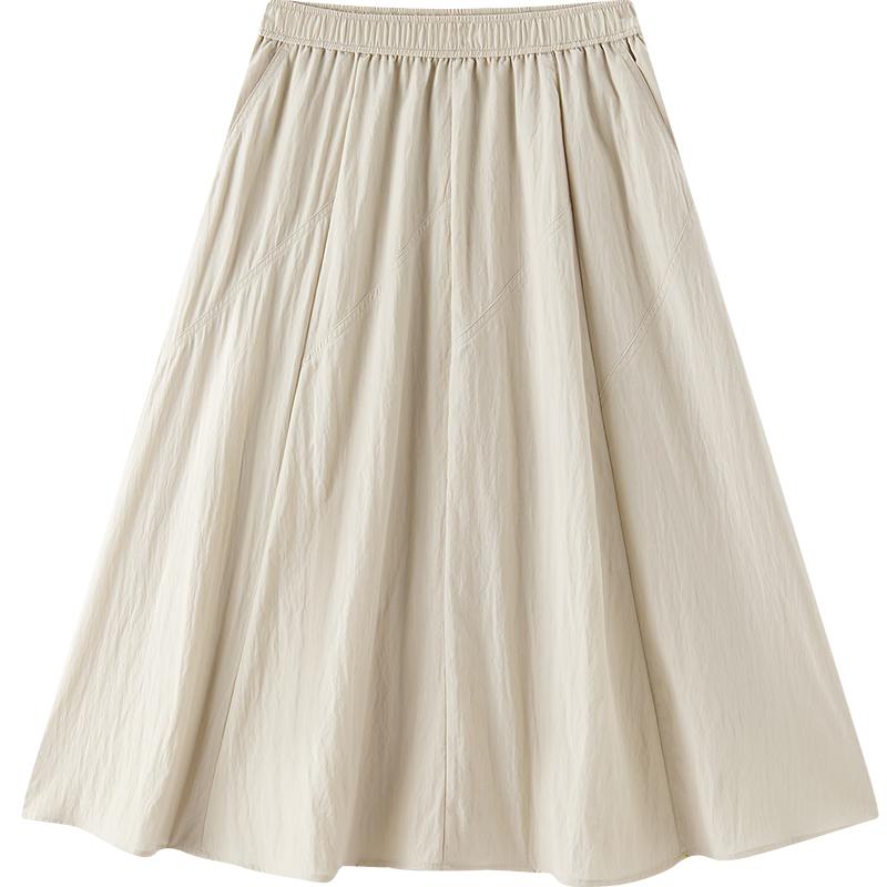 Semir Women's Summer Elastic Waist A-Line Skirt