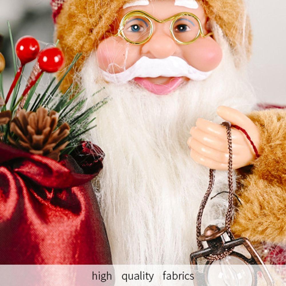 Xmas Tree Ornament Figurine Santa Claus Doll Santa Figure Kids Gift Merry Christmas Decorations