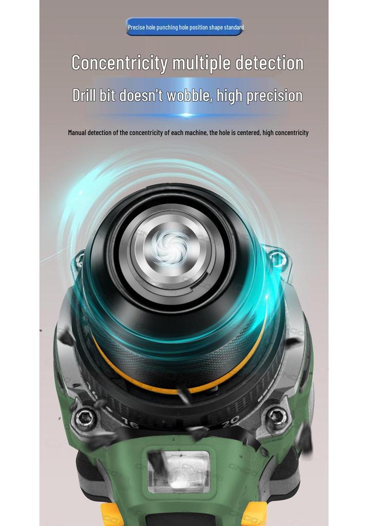 16.8V Brushless Lithium Battery Handheld Multi-Function Electric Drill & Screwdriver
