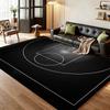 Basketball Court Patterned Rug Soundproof Noisereducing Carpet For Study Reading Area Home Party Decor Halloween Gift