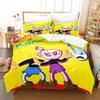 Anime Cuphead Mugman Bedding Set Boys Girls Twin Queen Size Duvet Cover Pillowcase Bed Kids Adult Fashion Home Textileextile