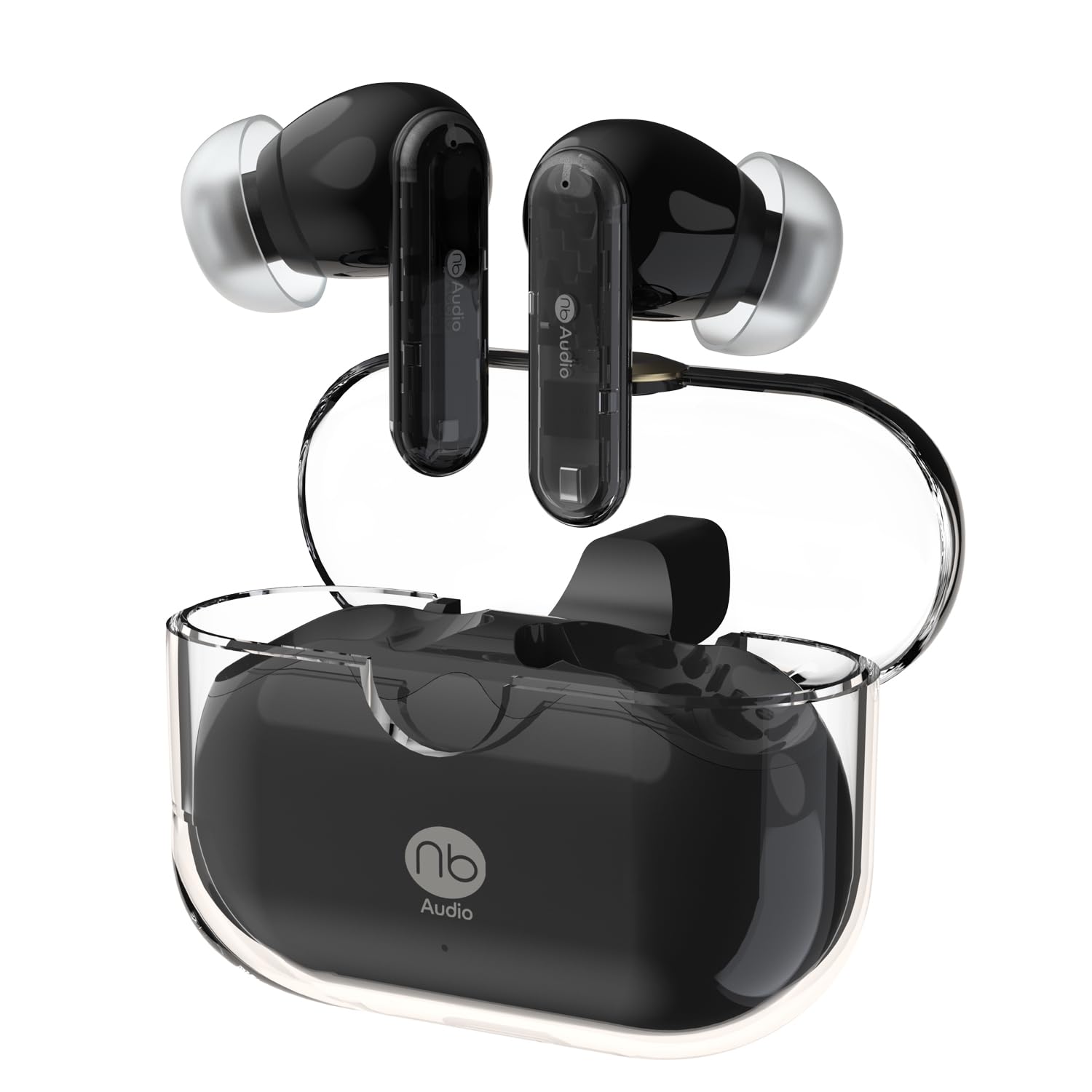 

Audio SkeLeTon II NB Audio Skeleton Two Sound Spatial Audio Compatible Motion Sensor Head Tracking Translucent Design Earphones Bluetooth Noise чорний