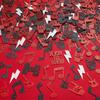 Cheereveal 200PCS Born to Rock Party Confetti - Red Black Music Note, Rock & Roll Decorations Theme Party Supplies Birthday Baby Shower