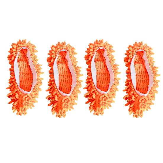 

Yousheng 2 пары ленивых чехлов для обуви, сильное впитывание пыли, легко носить с собой, эластичные износостойкие швабры для ног, инструмент для уборки пола оранжевый