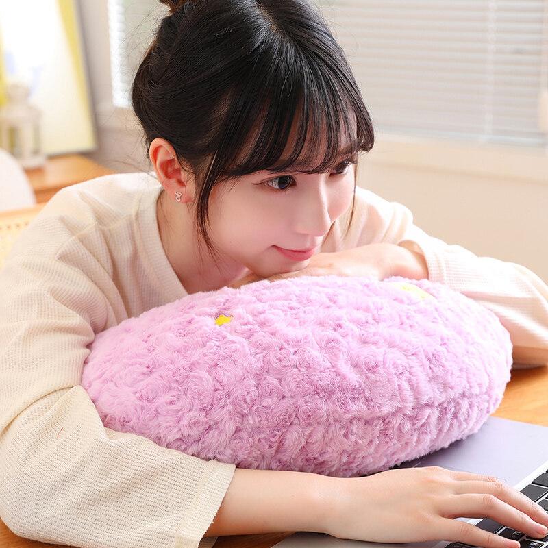 Cute Cartoon Cloud Star Moon Throw Pillow, Pink Girl Heart Star Moon Cloud Cushion, Office Nap Rest Pillow Plush Toy