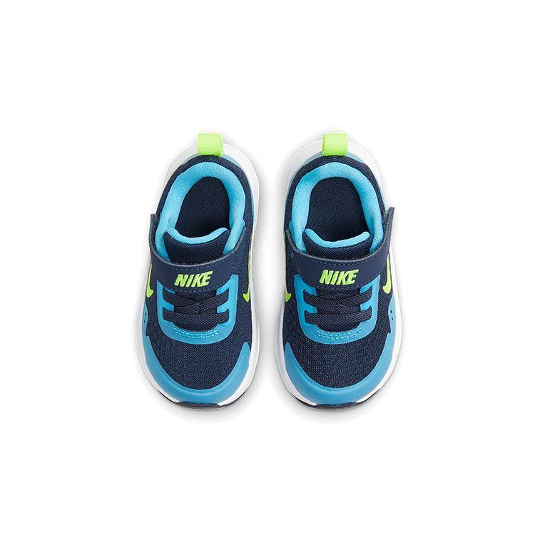 Nike Wearallday Comfortable Versatile Non-Slip Shock Absorbing Durable Low-Top Walking Shoes Baby Shoes Blue Green CJ3818-400