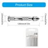 Aluminum Hand Twist Drill Kit Includes 10Pcs Carbon Steel Bits (0.8-3mm) For Model Making And DIY Projects