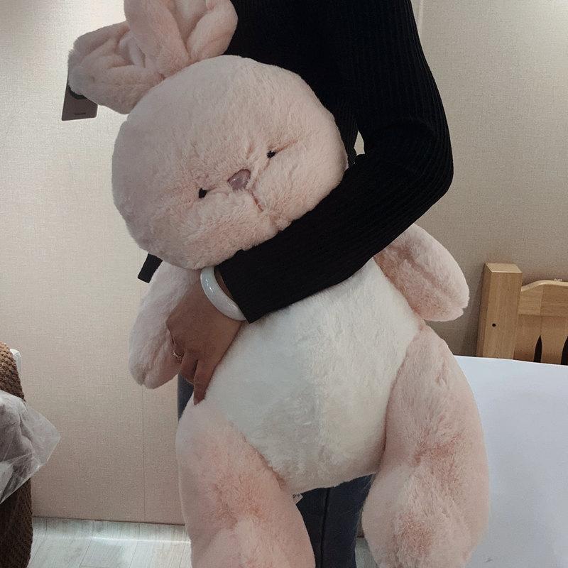 Howeida Plush Toy Sleeping Soothing Rabbit Doll Animal Doll New Year Gift Child Doll