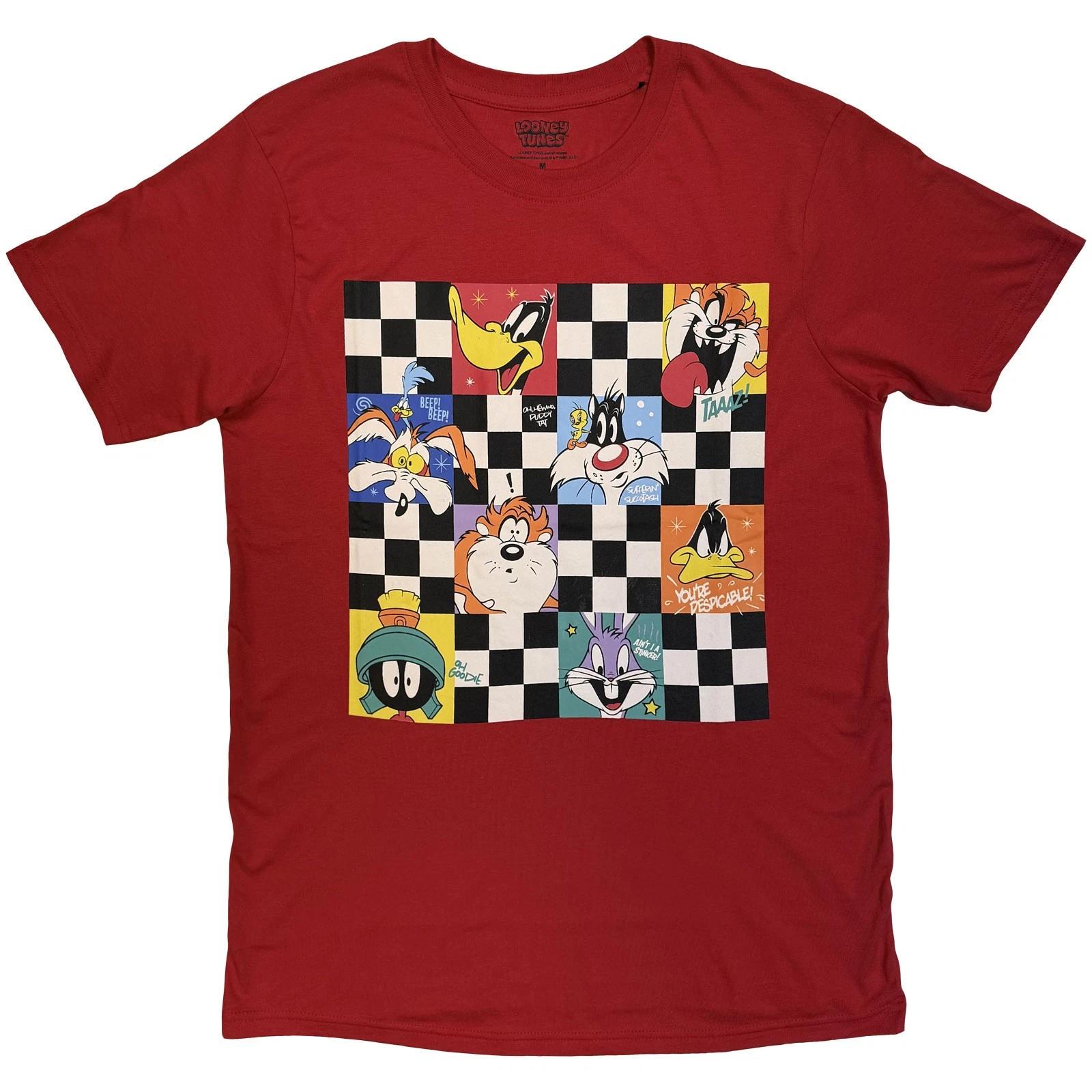 Looney Tunes Checkered Characters Official Men s Unisex T-Shirt XL