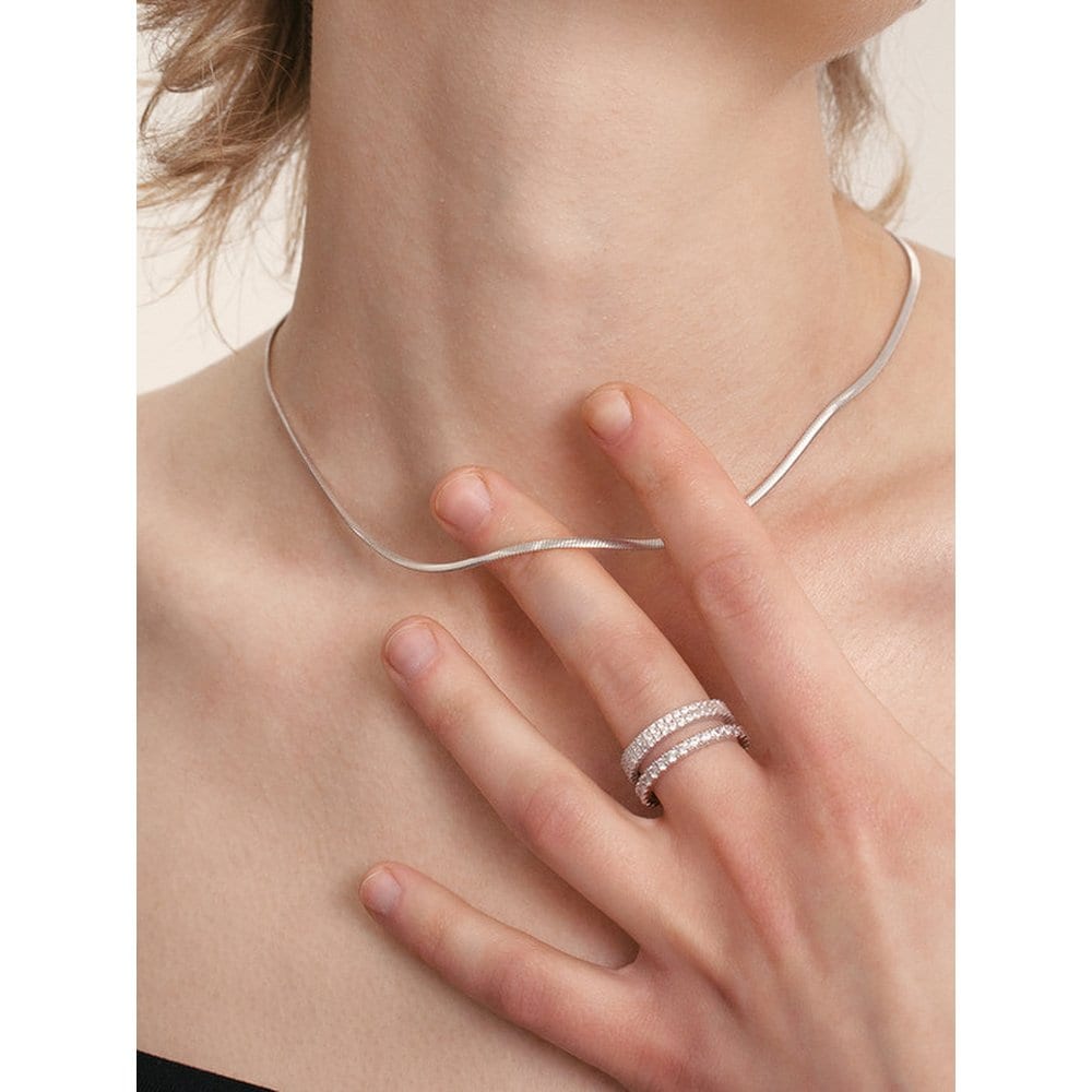 

Silver 925 Sleek Flat Snake Necklace Lsn67 Gold / SIZE: 42cm