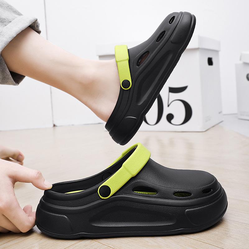 Letní pánské plážové boty Velkoobchod Pánské protiskluzové a oděruvzdorné sandály s měkkou podrážkou Venkovní žabky Venkovní sandály Dámské