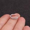 Minimalist Zircon U-shaped Ear Cuff: European/American Style Fake Piercing