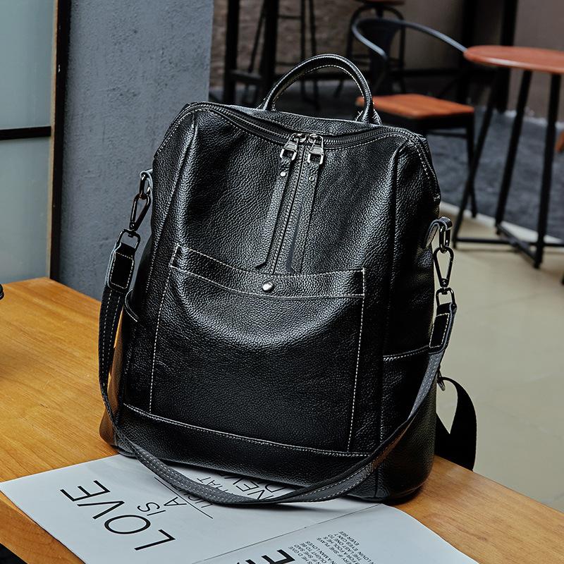 Women's Backpack Korean Version Large Capacity Easy To Fit 2025 Autumn and Winter New Anti-theft Backpack Student Schoolbag Travel Bag Tide