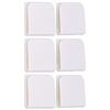 6Pcs Set Shower Splash Curtain Clips White Self Adhesive 4.5x5cm for Home Bathroom Bedroom Living Room Kitchen