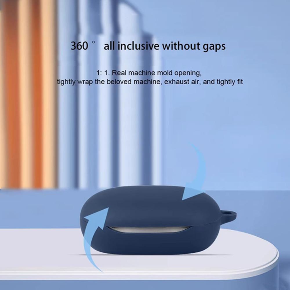 For JBL Sense Pro Silicone Case Wireless Earbuds Protective Cover with Anti-Lost Buckle