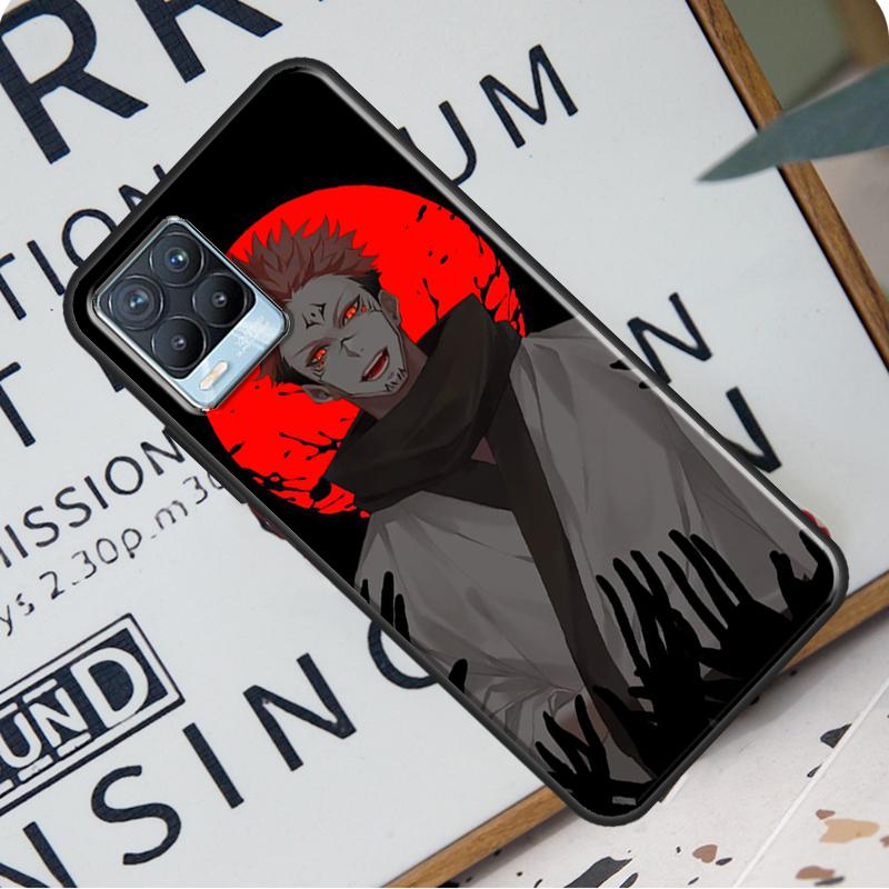 Husă din spate Anime Jujutsu Kaisen Ryomen Sukuna pentru Realme 8i 8 Pro GT Neo 2 Master C15 C21 Coque pentru OnePlus 8T 9R Nord2 9 Pro