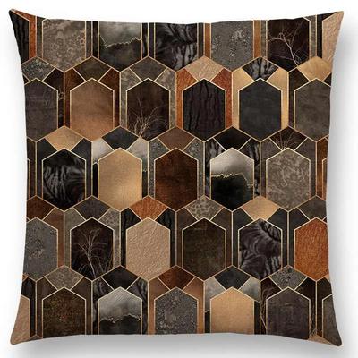 Neue Exotische Drucke Wunderschönes Geometrisches Muster Schöne Elegante Streifen Hübsche Textur Heim Kissenbezug Sofa Wurfkissenbezug