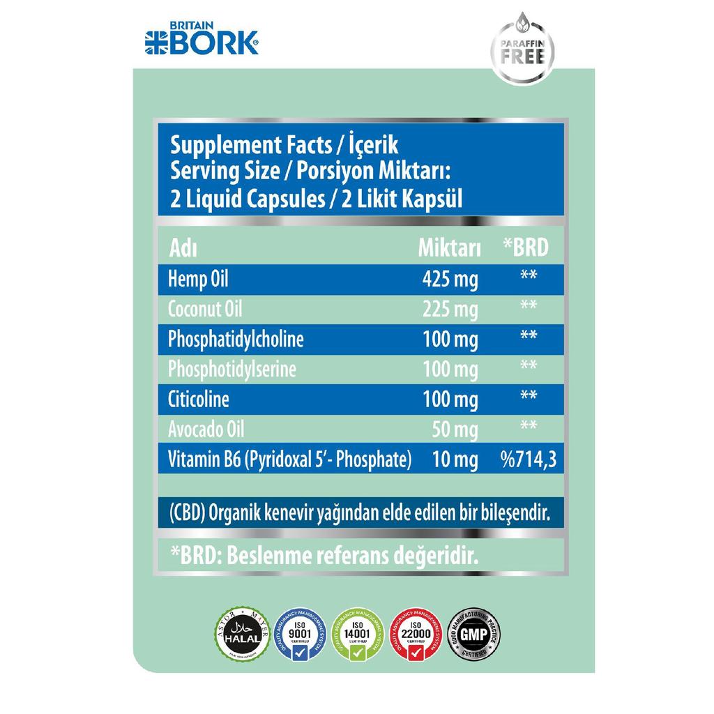 B-focus 30 Liquid Capsule Concentration And Attention Deficiency Supporting Vitamin
