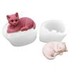 Sleeping Cat Silicone Molds, Cat Animal Craft Art, Resin Soap, Chocolate Cake Baking Molds, Fondant Kitten Molds