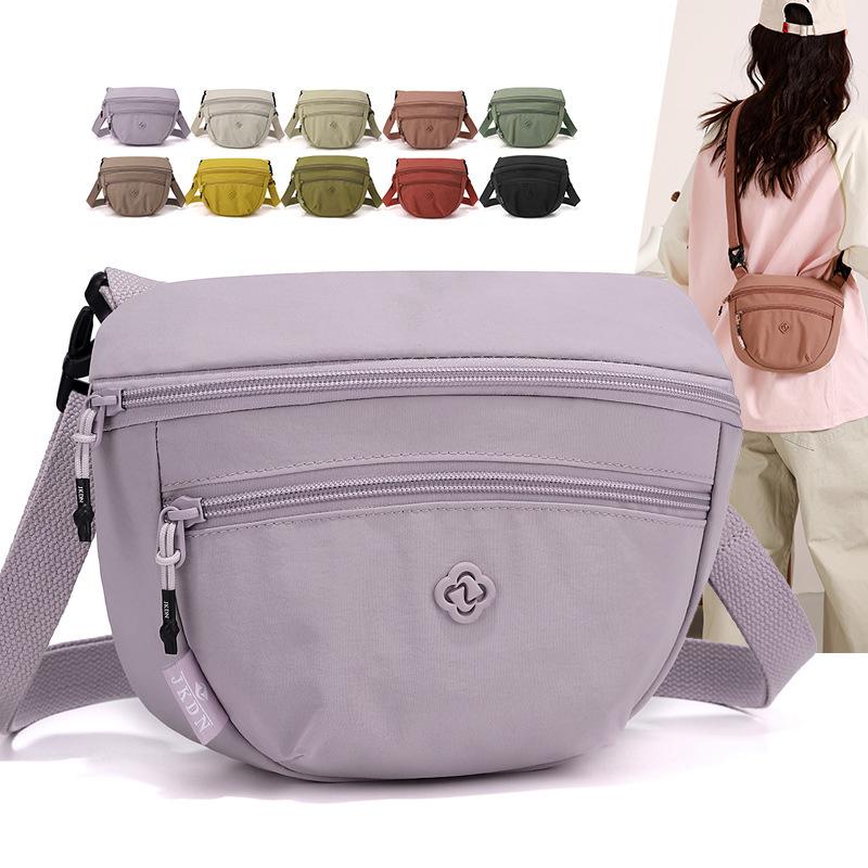 Waterproof Nylon Crossbody Bag Multi Pocket Casual Shoulder Bag for Women