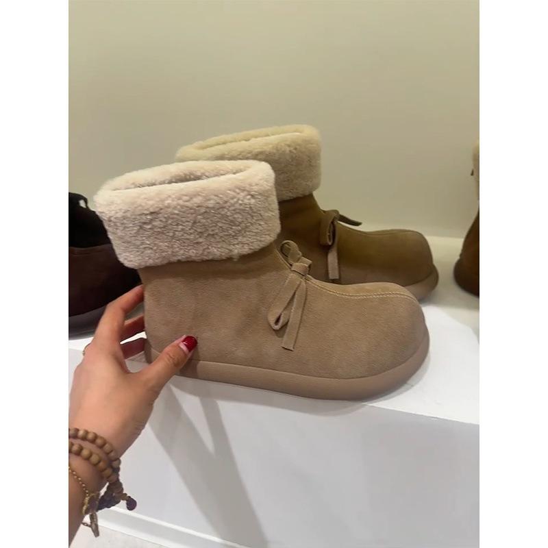 Women's soft elastic cold warm padded snow boots thick bottom heightening non-slip wear outdoor leisure sports long cotton boots