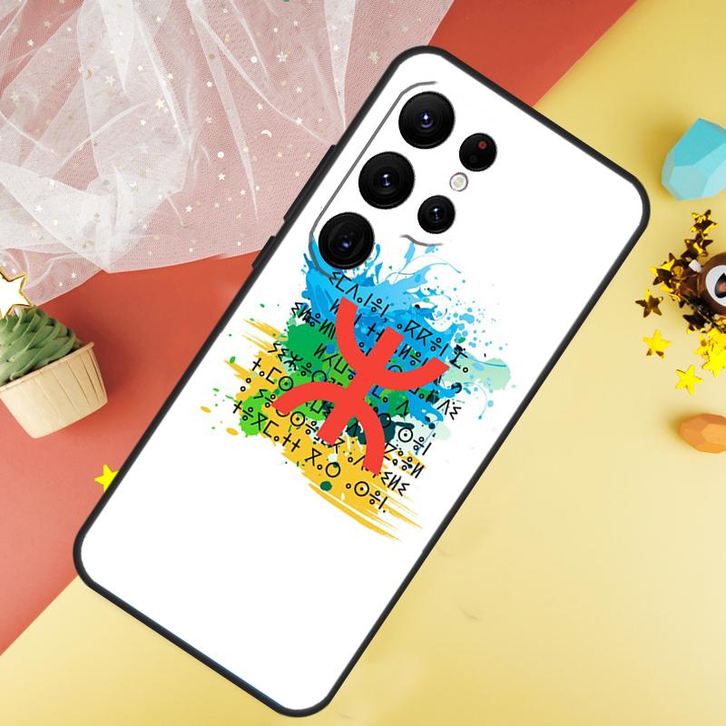 Amazigh Berber Flag Case For Samsung Galaxy S22 S23 S24 Ultra S8 S9 S10 Plus Note 10 20 Ultra S20 S21 FE Cover