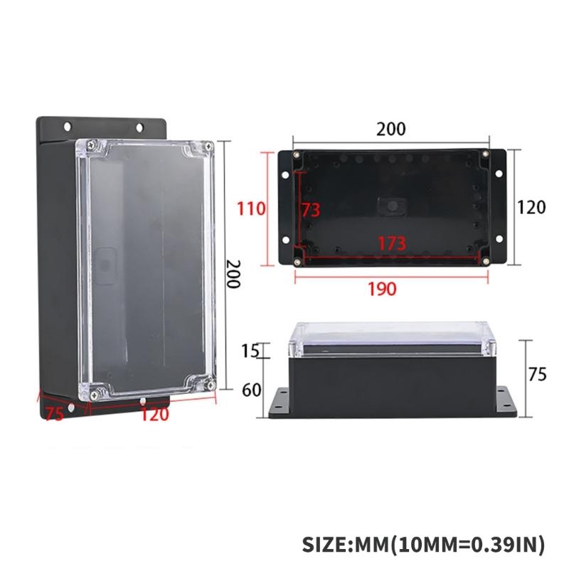 Dustproof Electrical Project Box Waterproof Electrical Enclosure Outdoor Waterproof Junction Box for Monitoring Systems