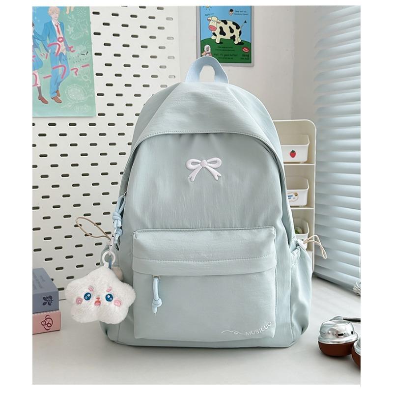 New High-value Japanese Ins Fresh and Sweet Candy-colored Backpack, Lightweight and Large-capacity Backpack for Junior High School Students