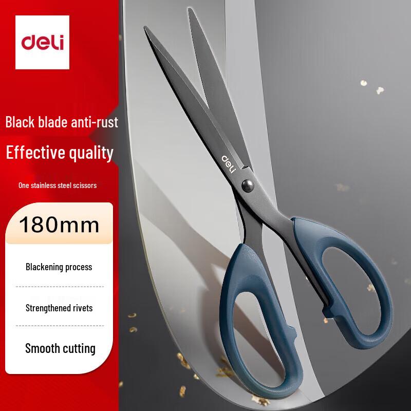 Deli 6009-S Black Blade Scissors