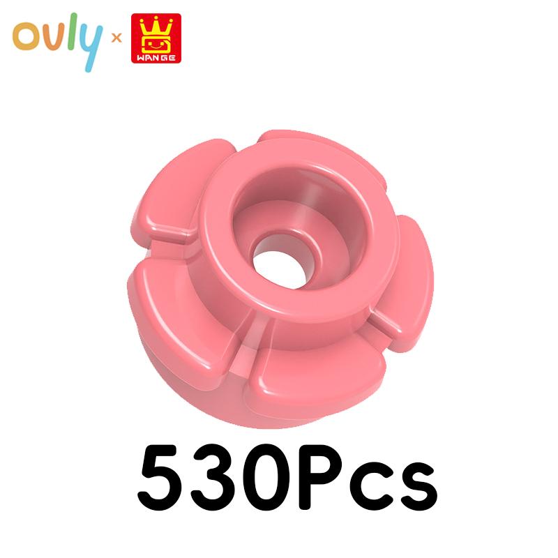

WANGE Five-Petaled Flower Building Blocks 530Pcs Small Compatible Bricks Farm Elements Accessories MOC DIY Bulk Kids Toy No.24866 50g(530pcs) амарантовый