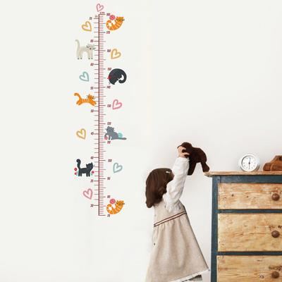 Højde Vægklistermærke Selvklæbende Gennemsigtig Børns Måleklistermærke Højde Vægklistermærke Børneværelse Vægdekoration