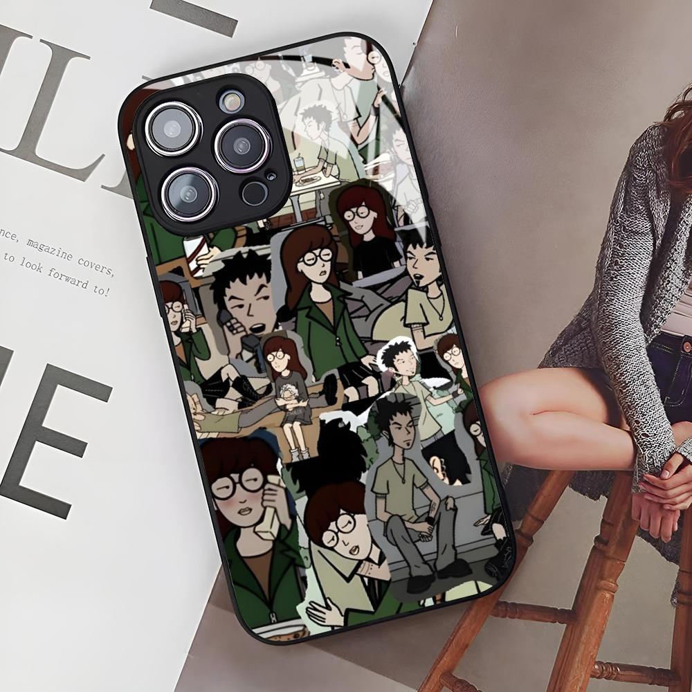 Cute Cartoon DariaS Phone Case for Iphone 17 Air 16 15 14 12 11 13 Pro Max Mini Se Puls Glass Cover