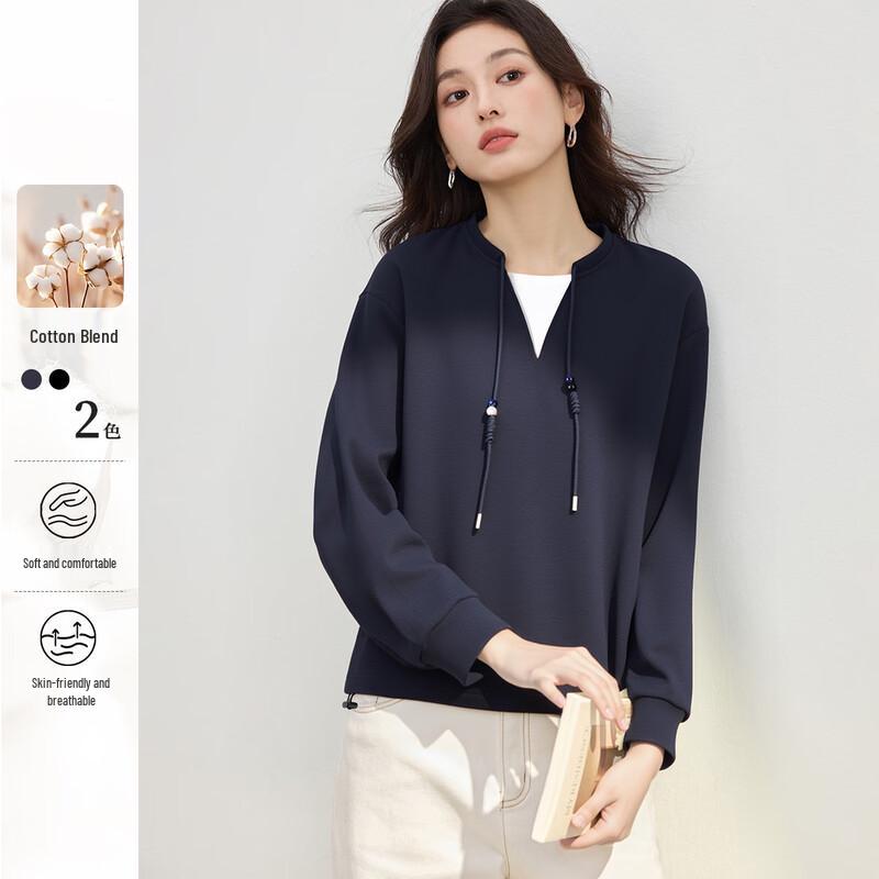 

Handu Yishe 2025 Color Block Air Layer Sweatshirt L