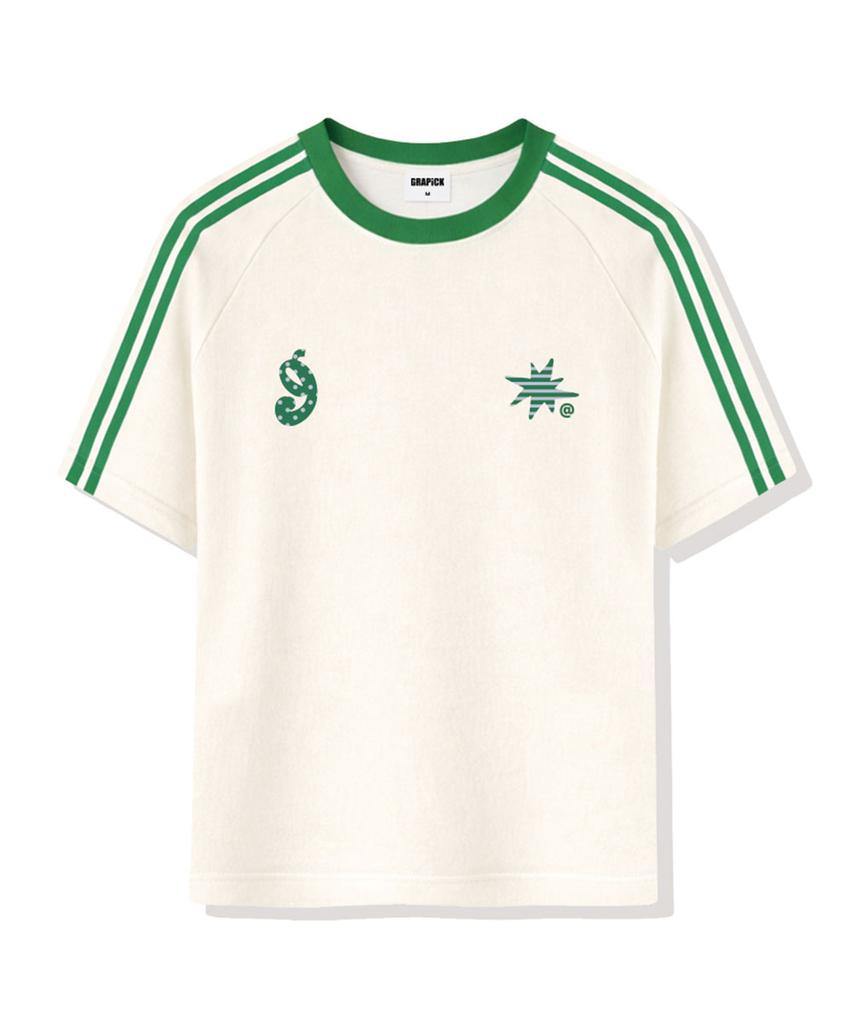 Geulapig Dove Oversized Track Short Sleeve T-Shirt 4 Colors [Grse_3502]