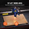 60W CO2 Laser Engraver Engraving Carving Print Machine 400x600 Mm Workbed