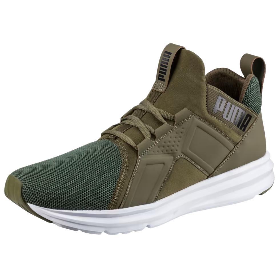Puma Enzo Series Fabric Enzo Mesh Mid-Top Training Shoes Men Sneakers Dark-Green 190015-03