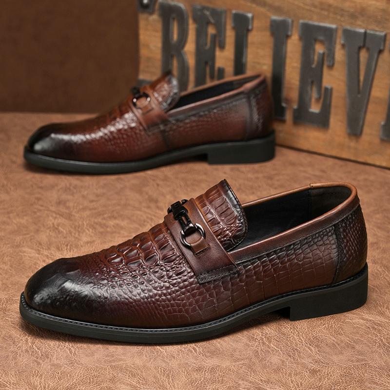 Sneakers Mens Dress Shoes Retro Male Leather Business Male Baroque Shoes Casual Outdoor Mens Oxford Footwear