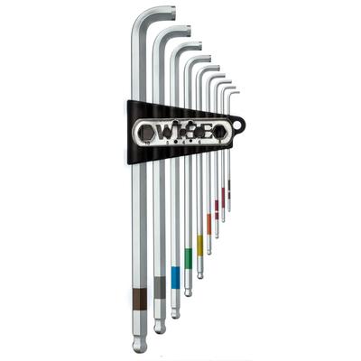 WISE Stick Ball Wrench Set LL Type with Special Chrome Plated Auxiliary Handle (Cane Type) SBS-2000