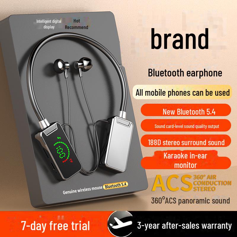 

Bluetooth Neckband Earphones for Karaoke, Streaming & Gaming color box розовый