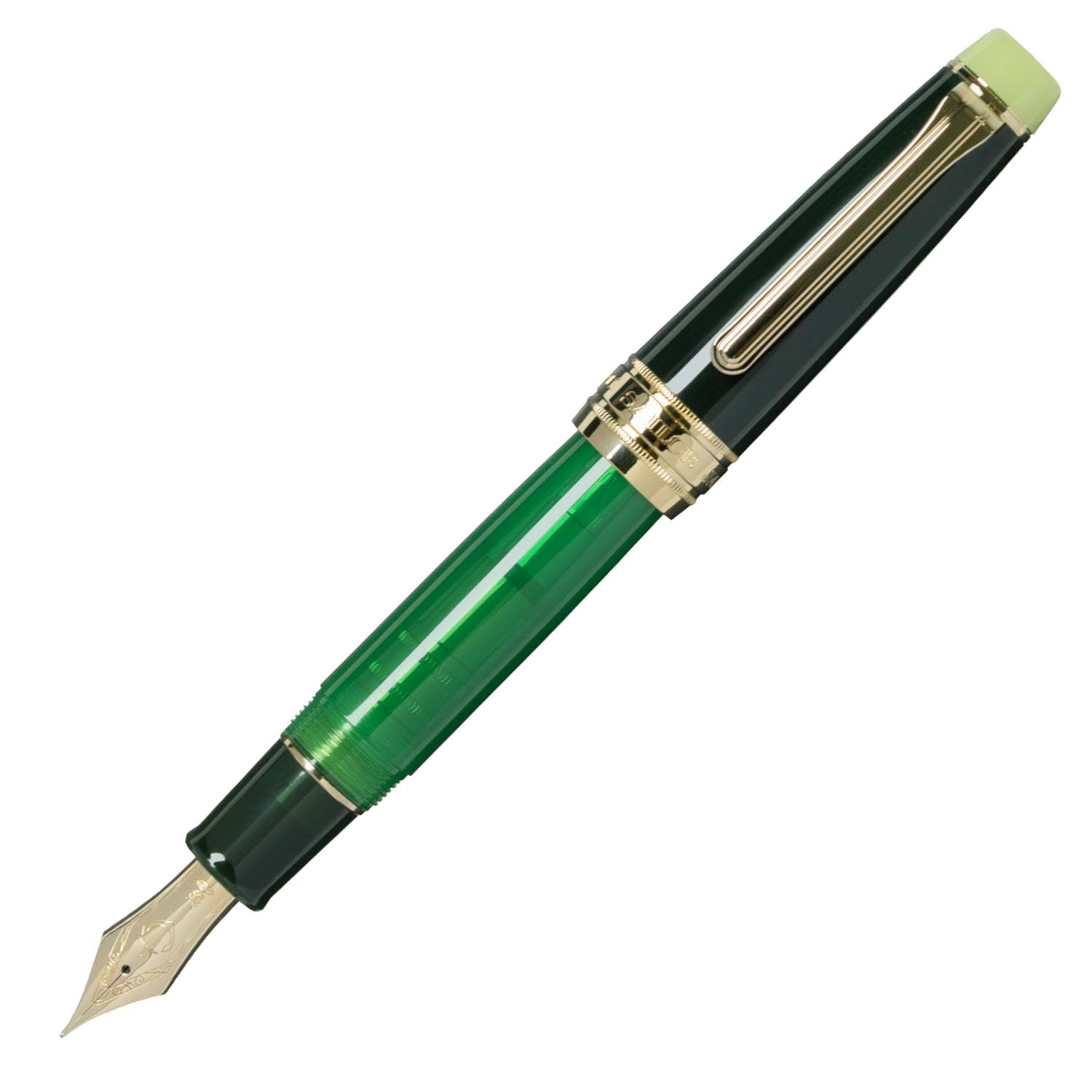 

Sailor KOP Fountain Time Around the 21K Extra Medium Pen, Tea World, Chanoyu (Chanoyu) Matcha, Gold, Large, Nib, 11-9694-460 зелений