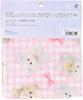 KIYOHARA imaDOKI Fluffy Baby Ribbon 45cm Wide X 1m Includes QR Code for Recipes To Make Large Small Drawstring Fabric, Cut, Pink, & Bags, IMAF-22C