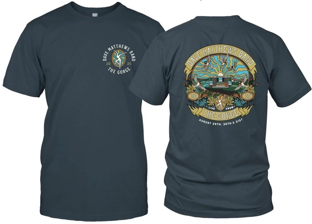 

SALE Dave Matthews Band George Washington 08-30-2025 T-Shirt navy Cotton Full Unisex T-Shirt XXXL
