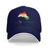 Unisex Kurdistan Map Outdoor Hat Summer  Sun Baseball Caps Casual Baseball Cap 2026 Sports Hats