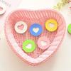 Creative Wooden Wall Hook No Punching Decorative Heart Shaped Hook Self-adhesive Key Holder Home