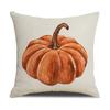 Thanksgiving Pillow Covers,Pumpkin & Autumn Leaf Design, Soft Flannel Sofa Cushion Covers for Home Decor,45x45cm, No Pillow Insert
