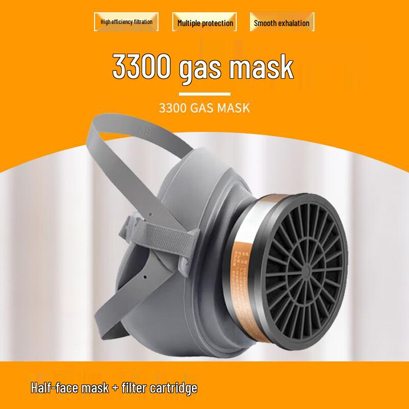 Longchan Anti-Poison Respirator Mask for Painting & Chemical Protection