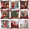 New Years Gifts Christmas Ornaments Pillow Cases Merry Home Decorations Cushion Covers