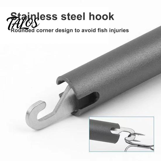 Rust-resistant Hook Removal Tool Aluminum Alloy Fish Remover T-shape Handle Fishhook Detacher Durable Puller Extractor Dehooker Separator Disconnect